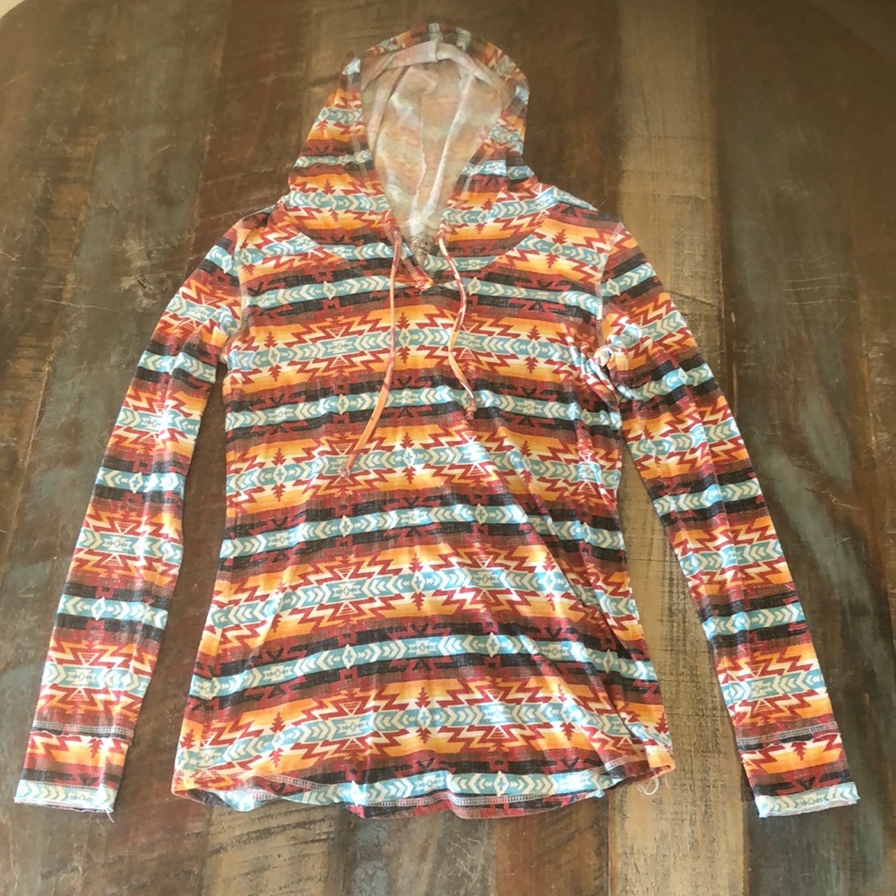 Panhandle Slim long sleeve aztec print